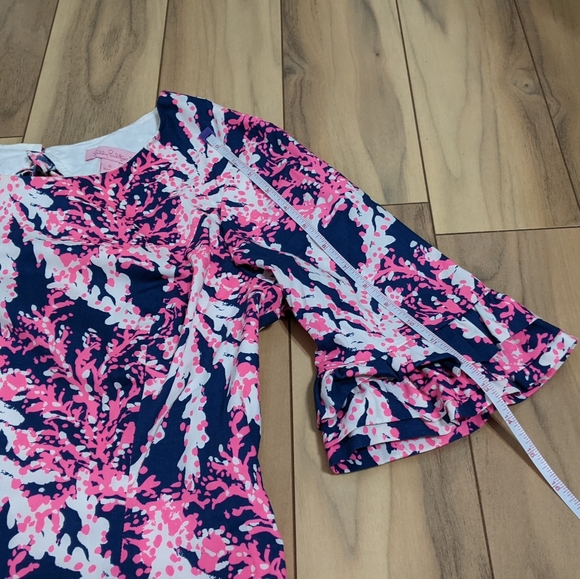 EXCELLENT Cond!! Lilly Pulitzer Fiesta Stretch Dress Nauti Navy Beyond The Sea 6 - Picture 12 of 16